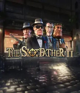 Step into the underworld world of The Slotfather Part II game by Betsoft, featuring four iconic mafia characters in front of a shadow-lit urban backdrop. This image portrays the gritty atmosphere of the organized crime with its detailed character design and suspenseful setting. Perfect for lovers of gangster-themed games, promising a thrilling escape. 